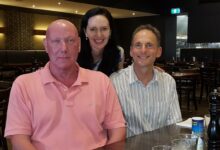Louise, Chris & Dr Peter Holsman